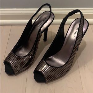 Nine West sequin heels size 8